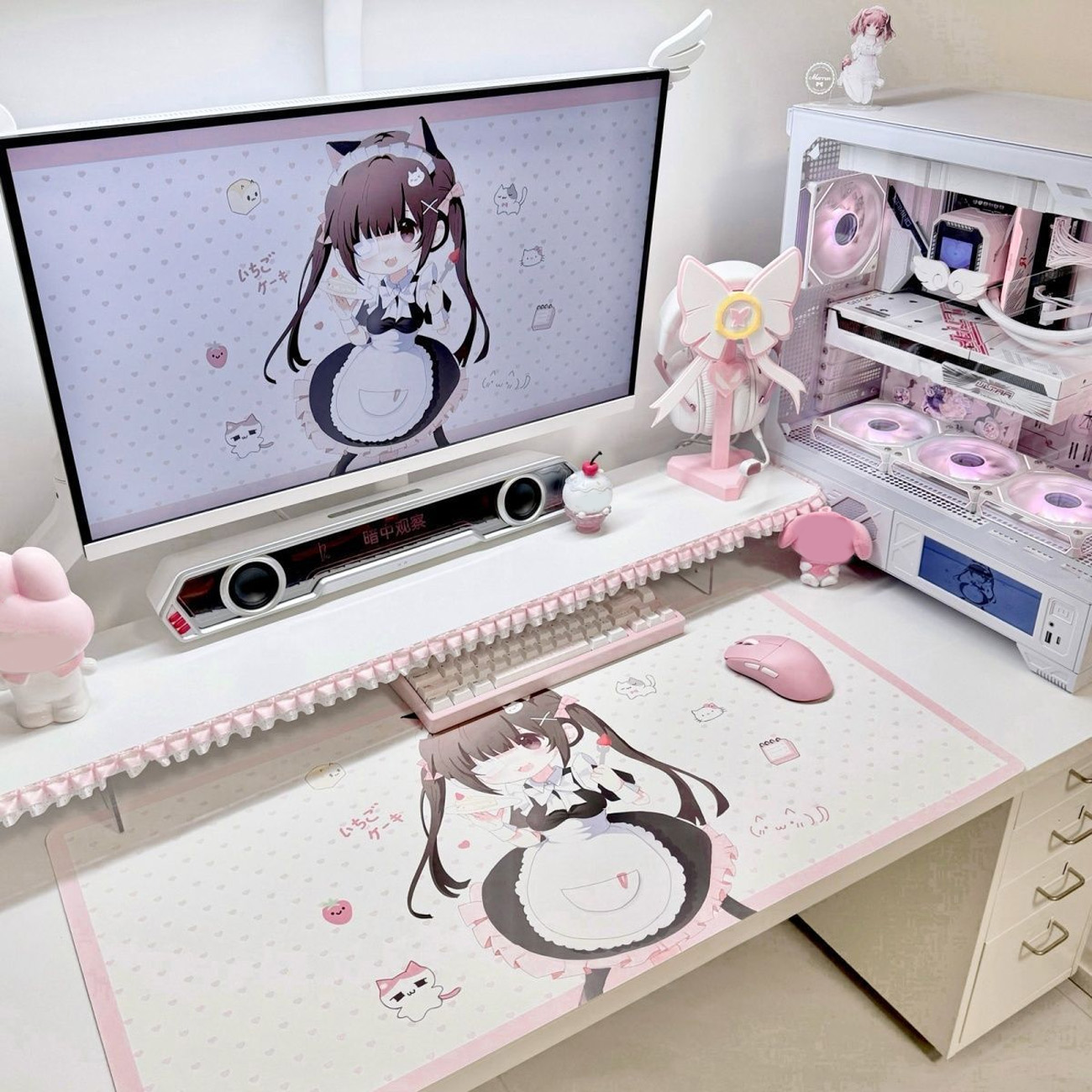 Cute Anime Maid Girl PU Leathe - огляд і ціна Leather Desk Pad