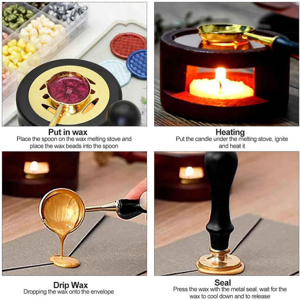 2/3Pcs Sealing Wax Stamps Set  - огляд і ціна Wax Seal Stamp Set