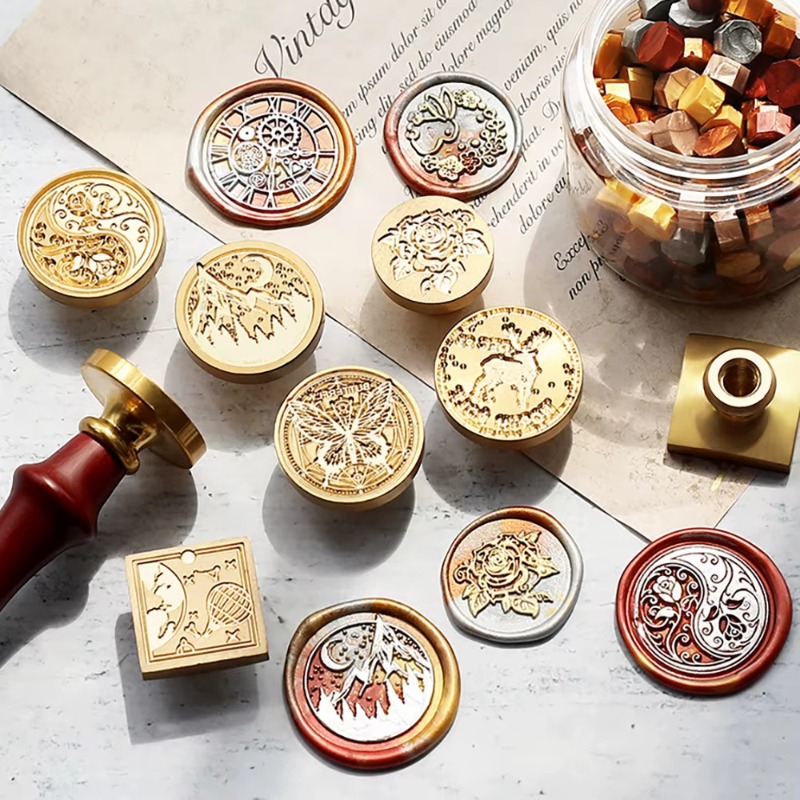 9 Wax Seals+1 Handle, Wax Seal - огляд і ціна Wax Seal Stamp Set