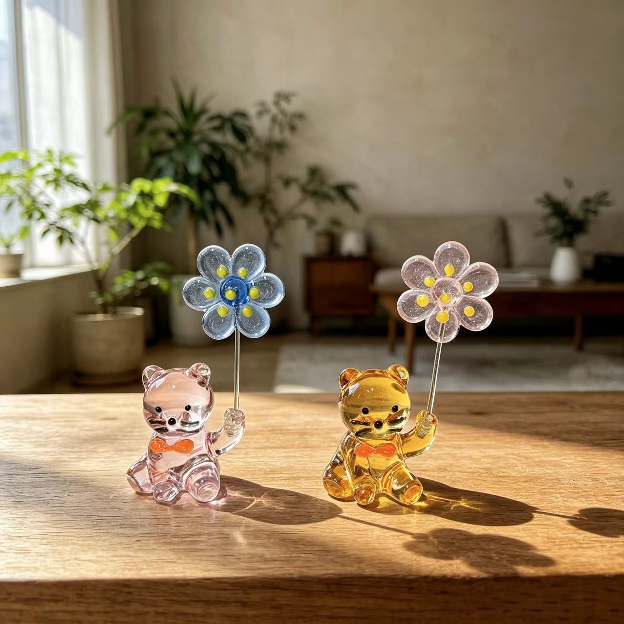 Japanese-Style Glass Kitten Pa - огляд і ціна Paper Weight Crystal