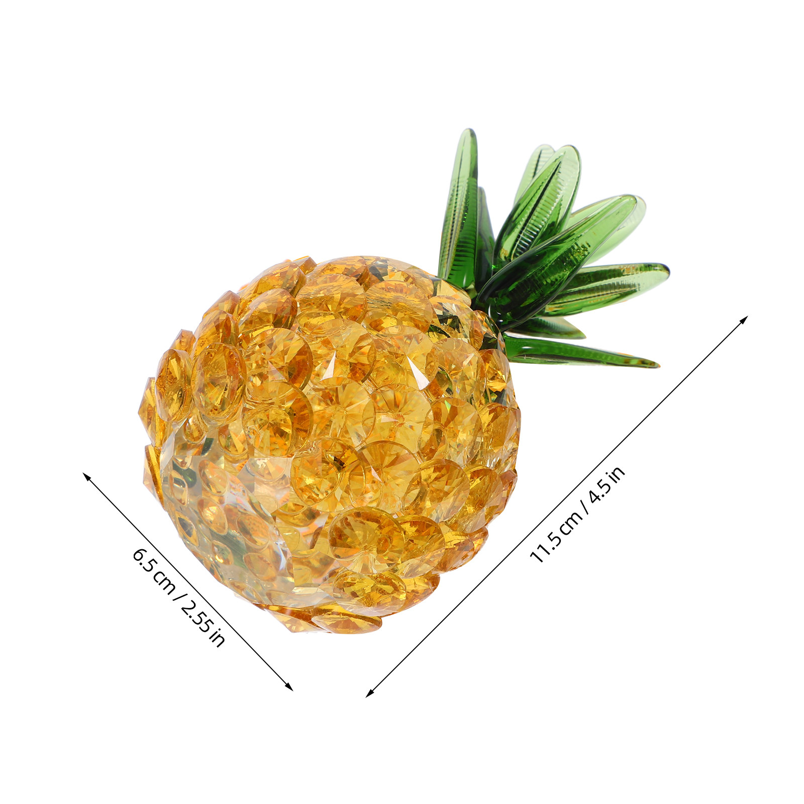 Yellow Crystal Pineapple Glass - огляд і ціна Paper Weight Crystal